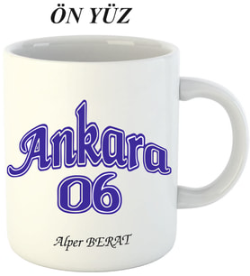 Kişiye Özel Hediyelik Ankara 06 Kupa Bardak