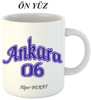 Kişiye Özel Hediyelik Ankara 06 Kupa Bardak