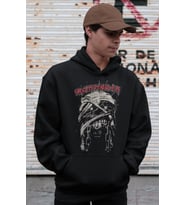 Ironmaiden Rock Metal Baskılı Unisex Oversize Müzik Grubu Hoodie
