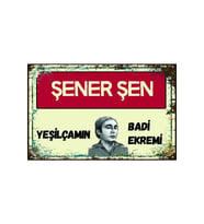 Şener Şen Yeşilcam Nostalji Retro Ahşap Poster
