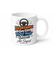 Sürücü Kursunu Geçenlere Esprili Kupa Bardak İlk Direksiyon Hediye