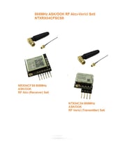 868MHz ASK/OOK RF Alıcı Verici Seti (NTXRX04CFSCS8)