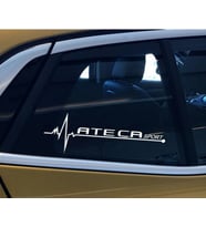 Ateca Yan Cam Sticker Oto Kapı Çıkartma Tuning oto 20 cm x 7 cm yazı 423