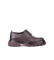 Shoetyle - Kahverengi Hakiki Deri Bağcıklı Günlük Erkek Ayakkabı 115-K609