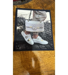 3 BOYUTLU TAŞLI ÇANTALI ARMA DİKİŞ APLİKE 23X19 CM