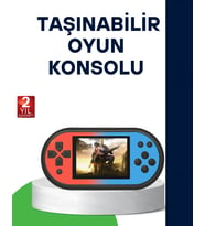 520 Oyunlu Taşınabilir Oyun Konsolu HD Ekranlı Retro Eğlence