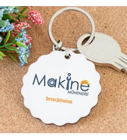 Kişiye Özel Makine Mühendisi Papatya Anahtarlık