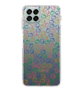 Samsung Galaxy M33 Kapak Hello Kitty Tasarımlı Şeffaf  Kılıf