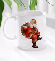 BK Gift Noel Baba Tasarımlı Beyaz Kupa Bardak-3