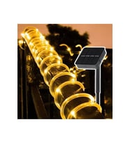 10 Metre Solar Hortum Led Aydınlatma Güneş Enerji Gün Işığı Dış Mekan Bahçe Teras Balkon Su Geçirmez