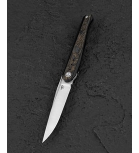 BESTECH SPEAR PHISHER BT2405D Titanyum+ Yağlı Karbon Fiber Sap M390 Çakı