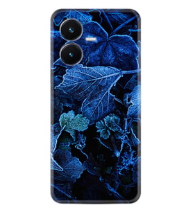 Vivo Y22S Kılıf Silikon Desen Özel Seri Blue Foid 1628