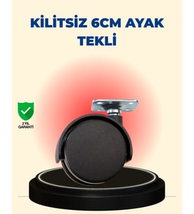 Masa ve Sehpa İçin 6 cm Kilitsiz Ayak Tekli