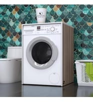 Kenzlife çamaşır makinesi dolabı naum crd 90*70*60 banyo kapaksız arkalıksız (Karışık)