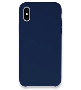 Newface Apple iPhone XS Max Kılıf Lansman Legant Silikon - Lacivert