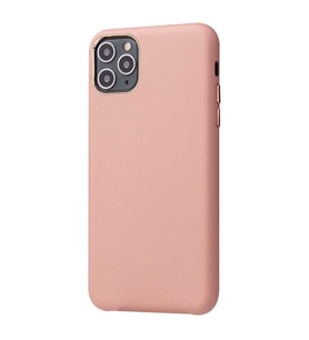 Apple iPhone 11 Pro Kılıf Eyzi Kadife İç Yüzey Suni Deri Kılıf (Pembe)