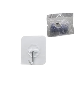 ASKI 10PCS TEKLİ METAL UÇLU MİKA KRİSTAL PLS. TABANLI ŞEFFAF PVC YAPIŞKANLI MONTAJ (5343)