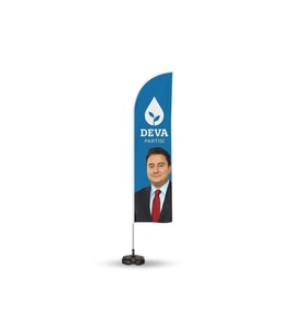 DEVA Partisi  Reklam Yönlendirme ve Tanıtım Yelken Bayragı