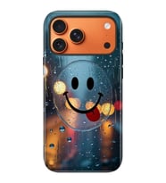 iPhone 17 Pro Max Uyumlu Kılıf Lansman İçi Kadife Temalı Desenli Silikon Smile Rain