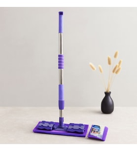 Mandallı Palet Mop Mikrofiber Paspas Metal Uzayan Sap 70-107 cm 360°