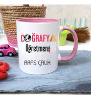Coğrafya Öğretmenine Özel Öğretmenler Günü Hediyesi Kişiye Özel Kupa Bardak
