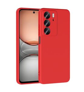 Realme C75 Kılıf İçi Kadife Lansman Kapak (Kırmızı)