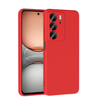 Realme C75 Kılıf İçi Kadife Lansman Kapak (Kırmızı)