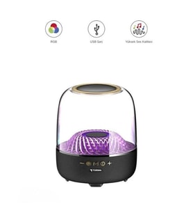 D33 Siyah Taşınabilir Kablosuz Bluetooth Hoparlör