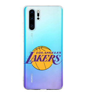Huawei P30 Pro Uyumlu Kapak LA Lakers Tasarımlı Şeffaf Silikon Kılıf
