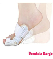 Ayak Baş Parmak Kemik Koruyucu Bunyon Kemik Çıkıntı Düzeltici Makaralı Gece Ateli Halluks Valgus Tek