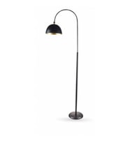 Retro Siyah Hareketli Başlık Köşe Lambası Lambader (Metal)