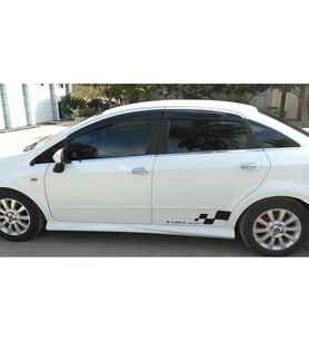 Fiat Linea Sport Yan Marşpiyel Seti Mat Siyah Plastik 2009 ve üzeri