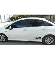 Fiat Linea Sport Yan Marşpiyel Seti Mat Siyah Plastik 2009 ve üzeri