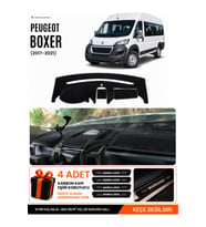 PEUGEOT BOXER (2017-2021) Uyumlu Torpido Örtüsü Torpido Kılıfı - Siyah