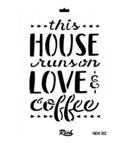 Rich New Seri N-362 Stencil 35x25 cm