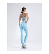 Kelebek Askılı Arkası Büzgülü ( Scrunch Butt ) Spor Tayt Tulum