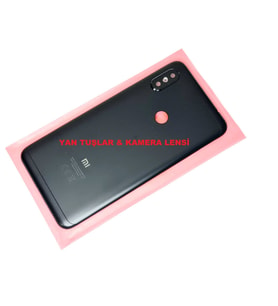 Redmi Note 6 Pro Kasa Arka Pil Batarya Kapağı Siyah