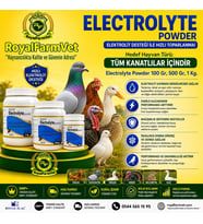 Tüm Kanatlılar, Güvercin ve Kafes Kuşları İçin Electrolyte Powder 1 Kg. Elektrolit Desteği
