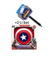 Captain Amerika Kalkan Thor Çekip Sesli Işıklı 2'li Set Oyuncak