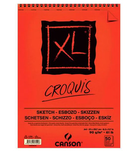 Canson XL Croqouis Spiralli Eskiz Defteri A4 90 g