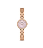 Momentus CW2324R-12SR Çelik Kasa Çelik Kordon 3 Atm Suya Dayanıklı RoseGold Kadın Kol Saati