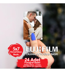 5x7 24 Adet Fotoğraf Baskısı - Solmayan Baskı - Orjinal Fujifilm Baskı - Kaliteli Fotoğraf Baskısı