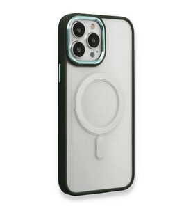 iPhone 14 Pro Kılıf Room Magneticsafe Silikon - Köknar Yeşili