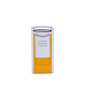 Parmida 3 Torch Pürmüz Sarı-Gümüş Metal Puro Çakmağı - TR7188