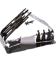 BM09 Bark Crib beşik, paslanmaz çelik 18/10, altın çelik