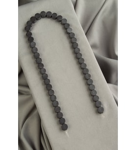 Hematit Doğal Taş Mat Gri Kare Kesim 8x8mm Dizi
