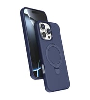 Apple iPhone 16 Pro Regal Magsafe Standlı Kapak - Lacivert