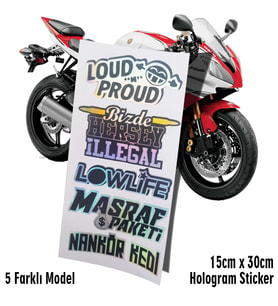 hologram sticker set motosiklet kelebek cam bisiklet atv scooter araba uyumlu