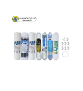 Purefer Açık kasa çift sedimentli Sertifikalı 7li mebransız Şeffaf 4lü mineral+B12 alkali+detox