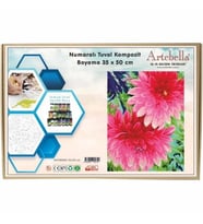 Artebella 35x50 Numaralı Kompozit Tuval Boyama GülBahçesi ANT0004